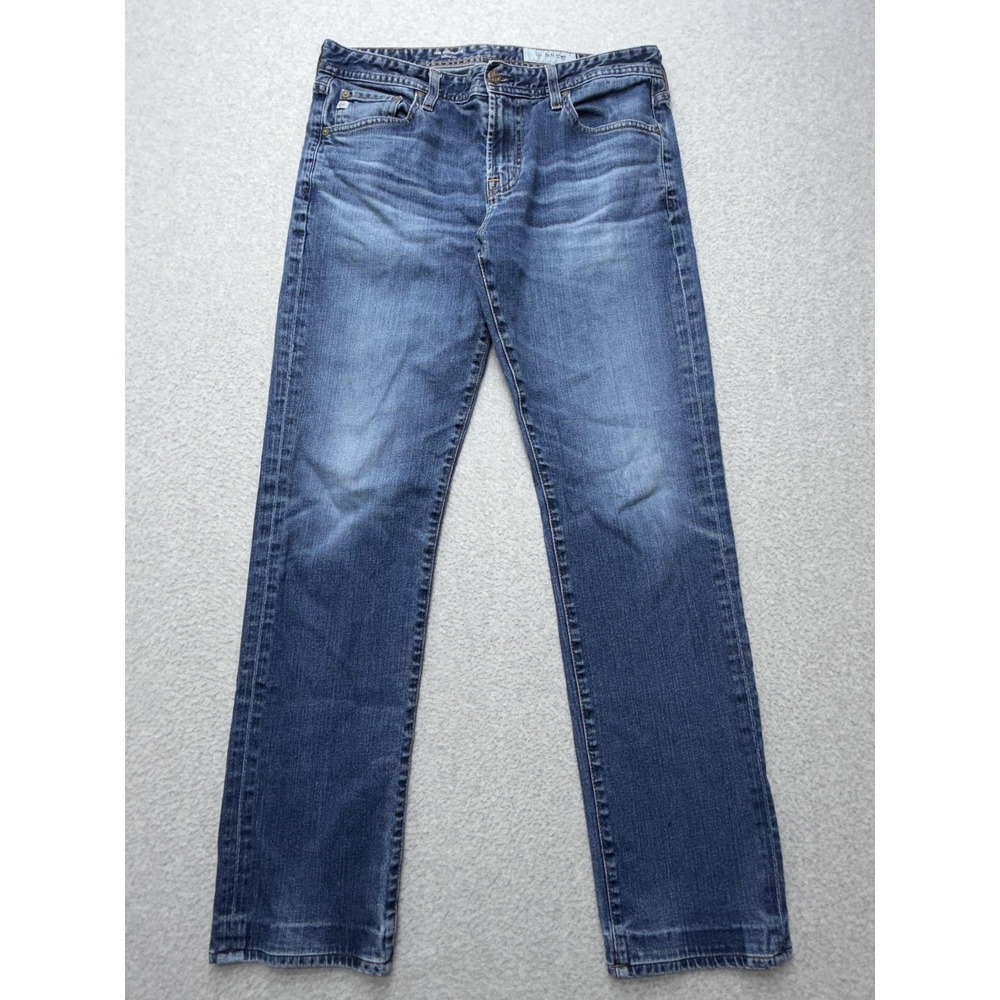AG Adriano Goldschmied The Graduate Jeans Mens 33x32 Blue Slim Straight